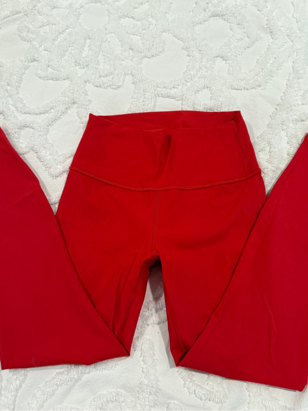 CRZ YOGA Red High-Waist Leggings